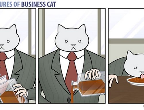 El cómic que muestra lo que pasaría si tu jefe fuera un gato